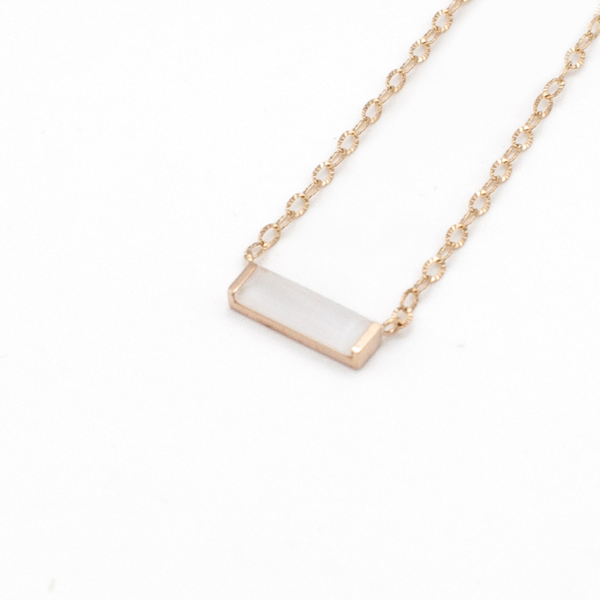 hatsuyume] necklace B - short / K10YellowGold - 白蝶貝 – hatsuyume 