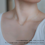 necklace B - short / K10YG - ラピスラズリ