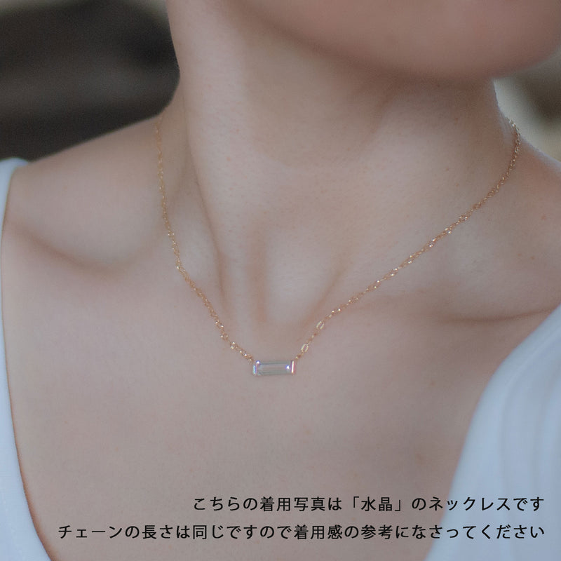 necklace B - short / K10YG - ラピスラズリ