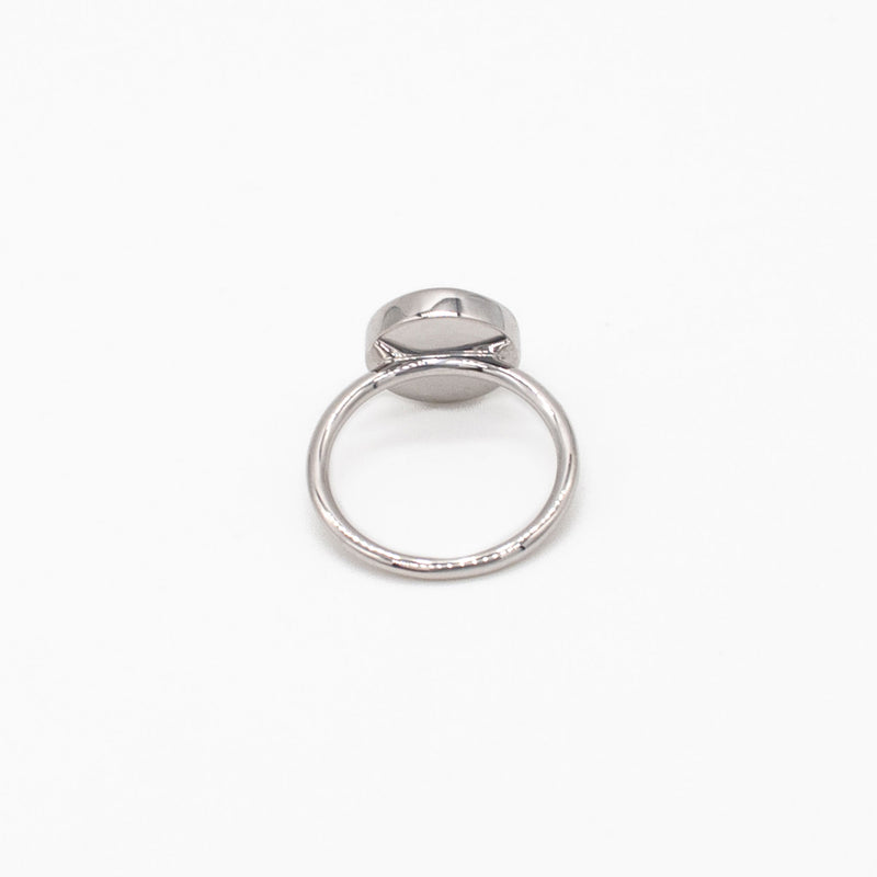 ring / SV925 simple thing - circle 白蝶貝
