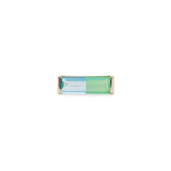 ear cuff (new)/ K10YellowGold - スイスブルートパーズ+クレソプレーズ