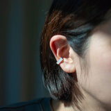 ear cuff (new)/ K10YG 1stone - 白蝶貝