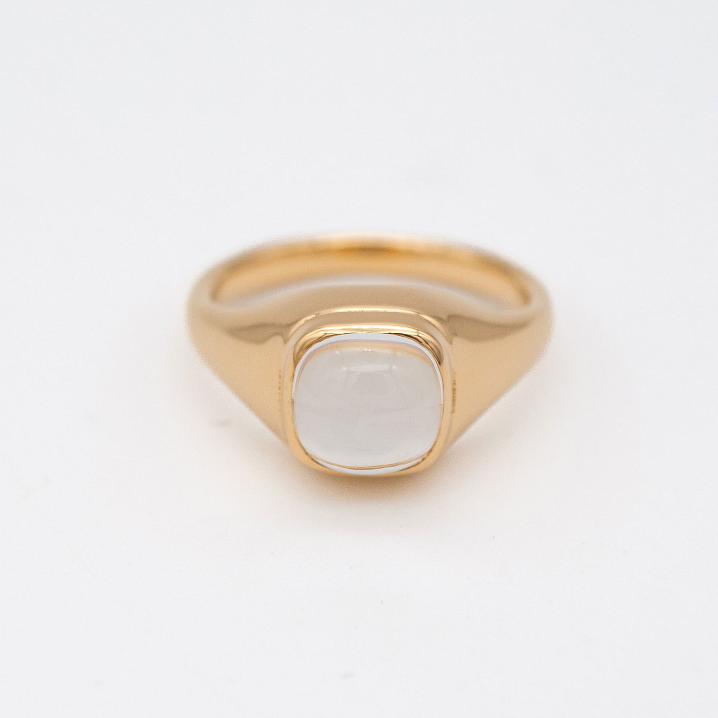 美品】poda gold ring 17号 水晶 silver925 【公式通販】