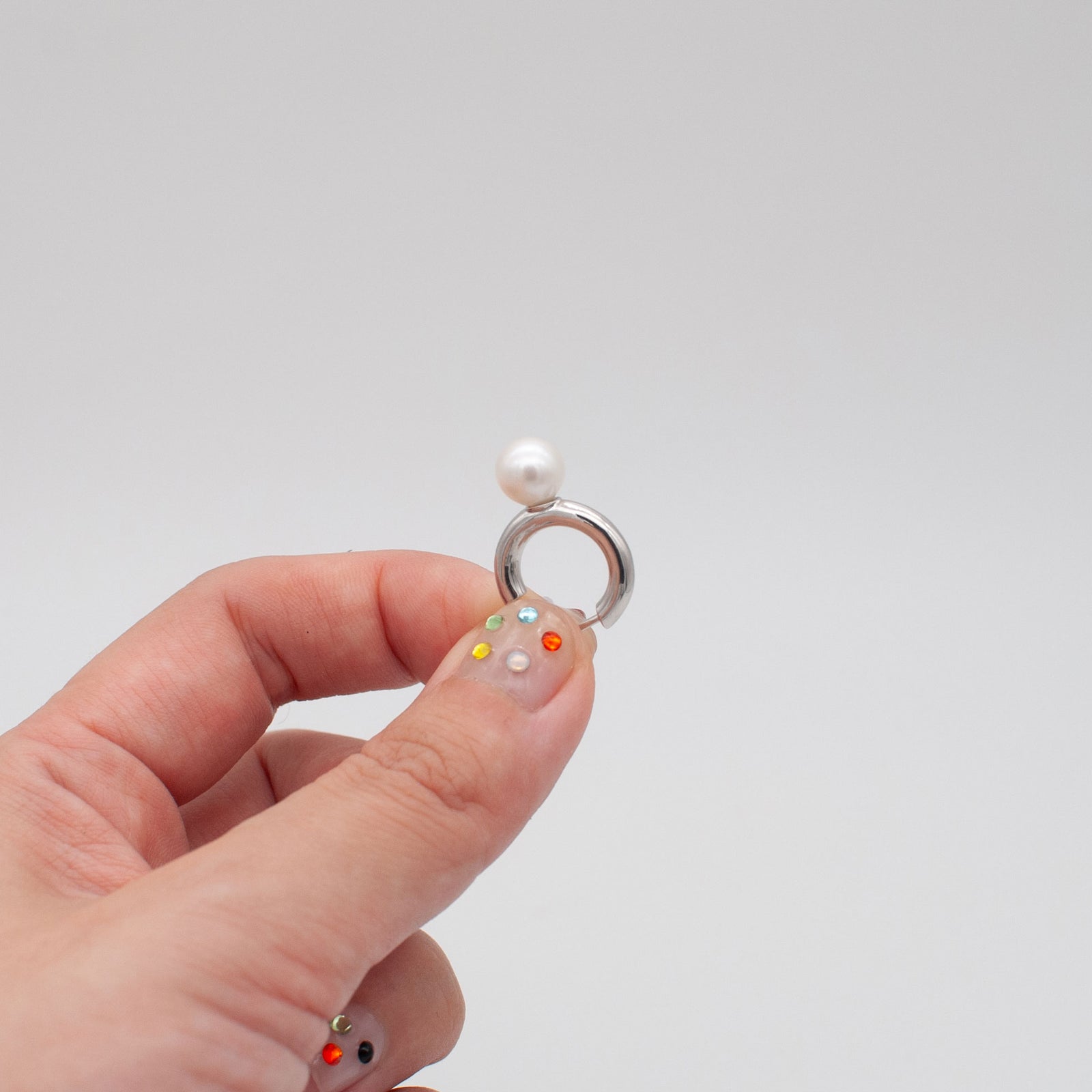 pierce / SV925 hoop - 淡水パール8mm – hatsuyume jewelry&objects