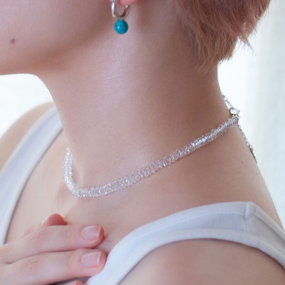 hatsuyume] necklace - beads / SV925 - 20面カット水晶 – hatsuyume