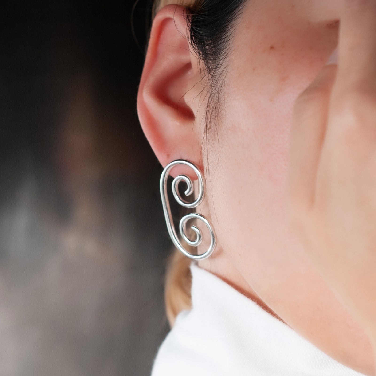 pierce / SV925 dual spiral - R – hatsuyume jewelry&objects