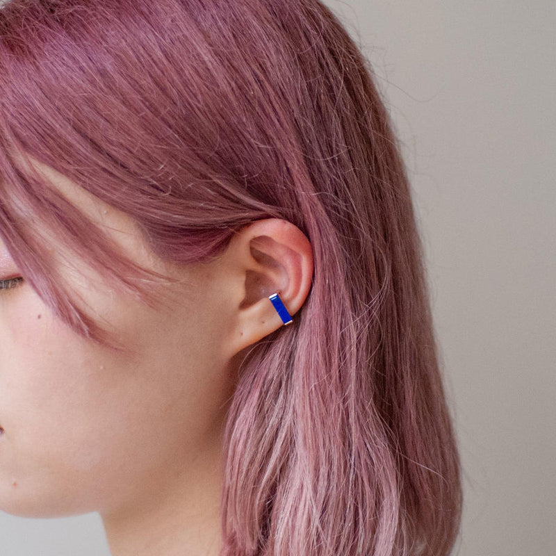 ear cuff/ K10YG 1stone - ラピスラズリ