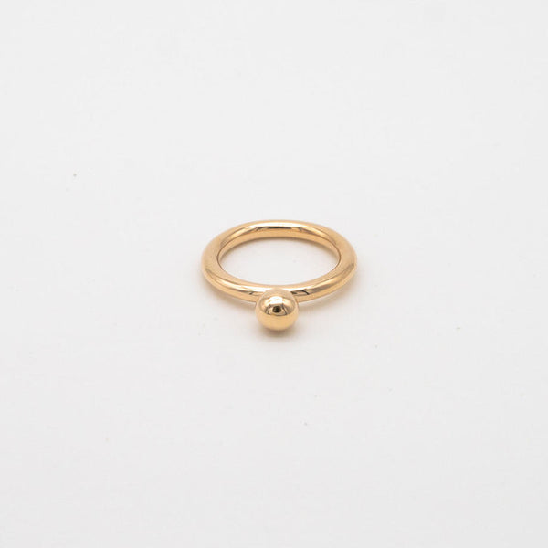 ring / K10YG metal ball