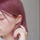 ear cuff/ K10YellowGold - つや消し水晶