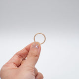 ring / K10YG diamond dust 2mm
