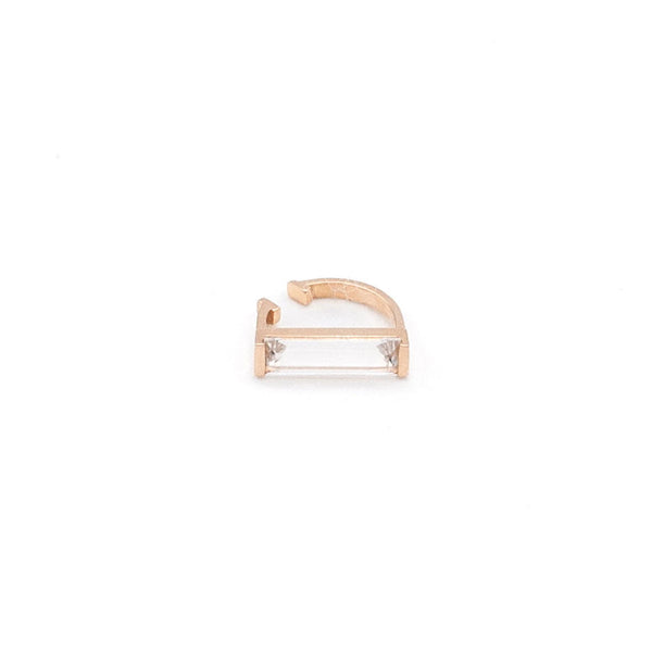 ear cuff/ K10YellowGold - 水晶