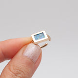 earcuff / K10YG windowframe - モザイクオパール