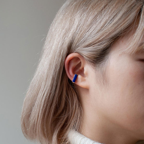 ear cuff/ K10YG 1stone - ラピスラズリ