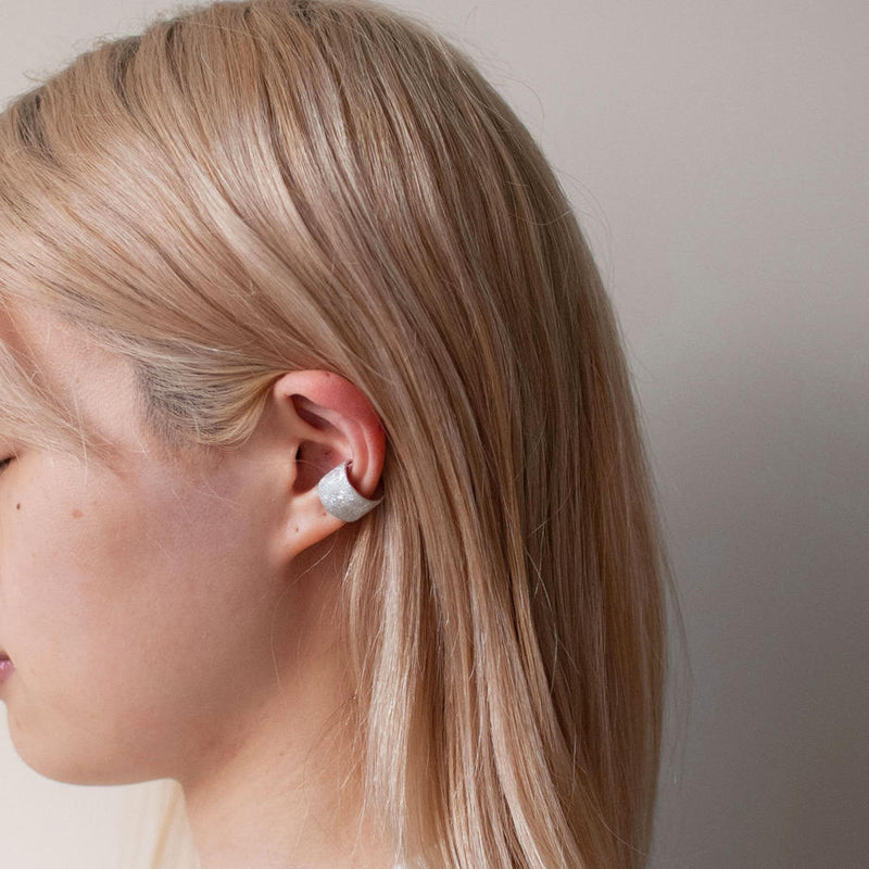ear cuff / SV925 - diamond dust 13mm / R