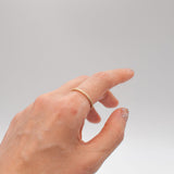 ring / K10YG diamond dust 2mm