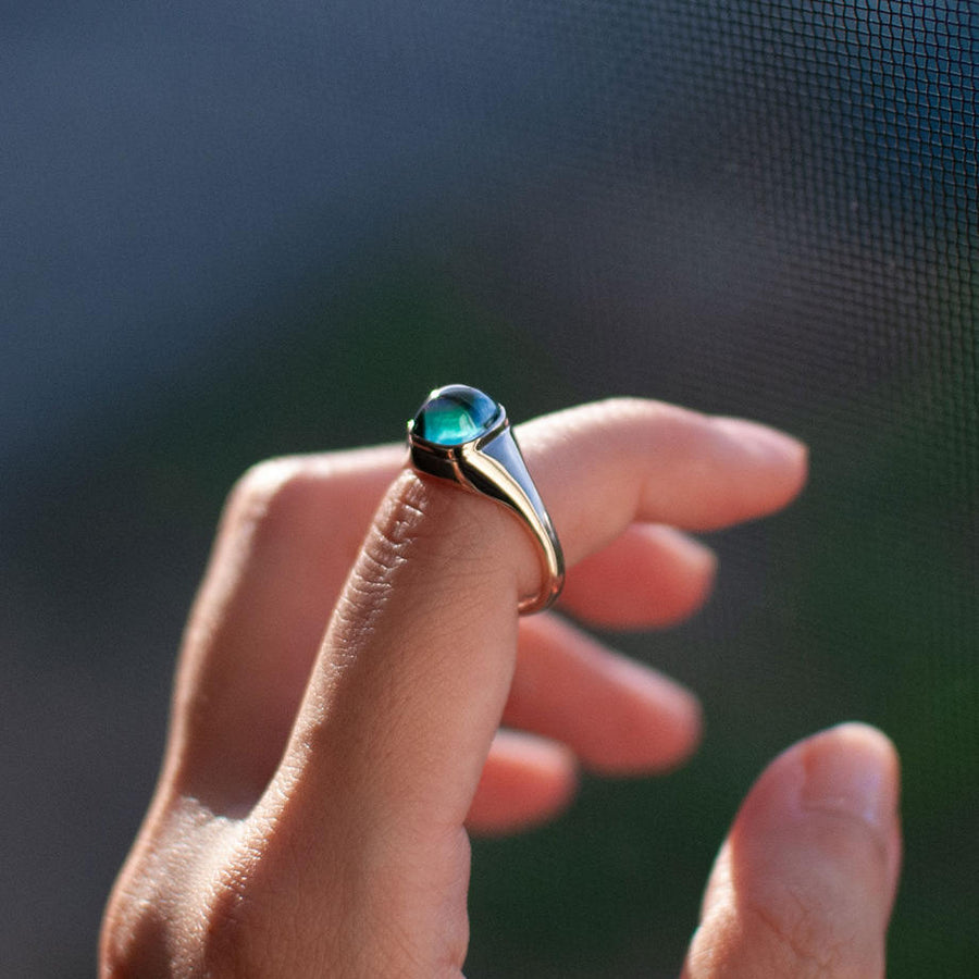 ⚠️緊急出品⚠️ お師匠様の黒蝶貝リング‼️ hatsuyume] ring / K10YG eyes on you - 黒蝶貝 – hatsuyume
